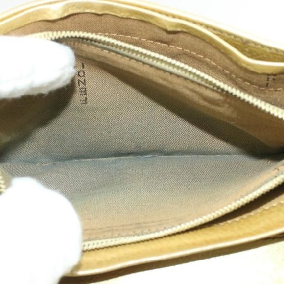 Fendi Vintage Zucca Print Gold Leather Wallet - Picture 4 of 4